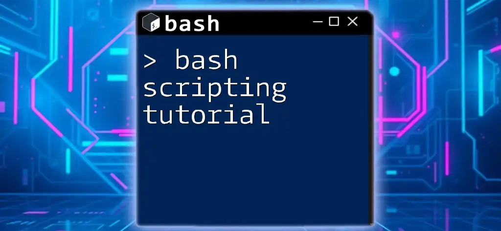 bash script tutorial