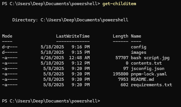powershell commands
