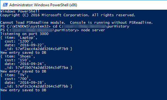 Simple Nodejs application