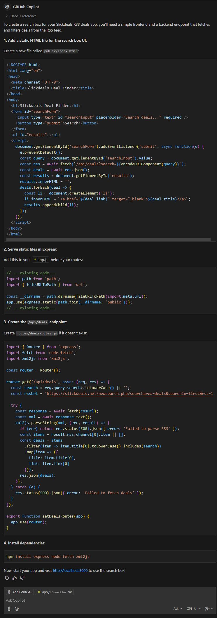 vibe coding in VS code