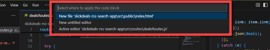 vibe coding in VS Code