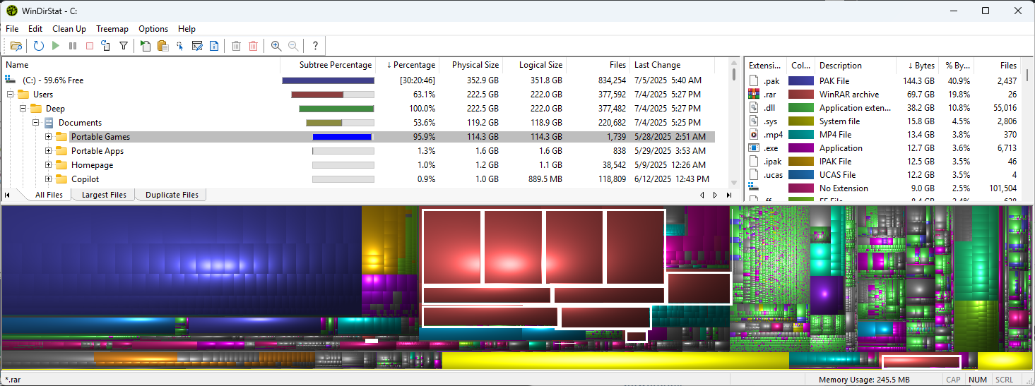 Windows low disk space